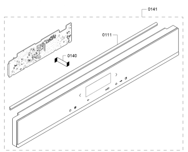 BSH 20005598 - BEDIENBLENDE FÜR MIKROWELLE SIEMENS BE732L1B1